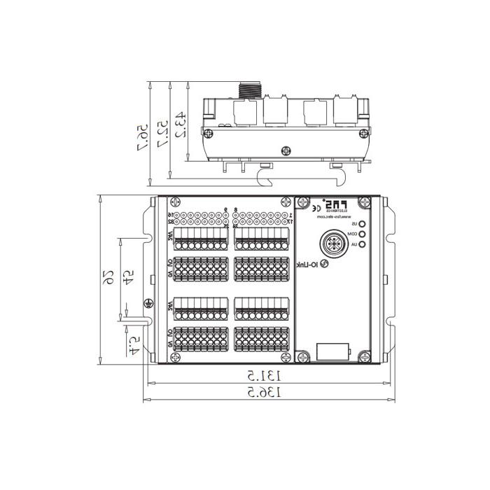 IP20、IO-Link Hub、NPN、32DI、Class B、Terminal module、009C31